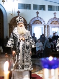 Митрополит Артемий совершил первую в этом году Литургию Преждеосвященных Даров