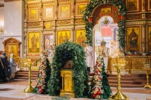 Рождественское богослужение с 6 на 7 января в Спасо-Преображенском кафедральном соборе 7 января 2026 г.